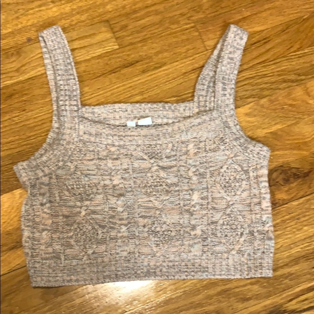 Knit crop top